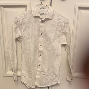 Boys Slim Fit Calvin Klein Dress Shirt- size 14